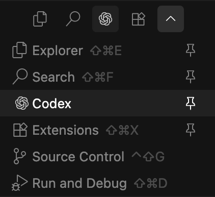 Codex IDE extension